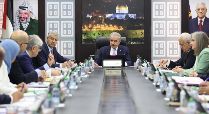 مجلس الوزراء يتخذ عدة قرارات خلال جلسته الأسبوعية في رام الله