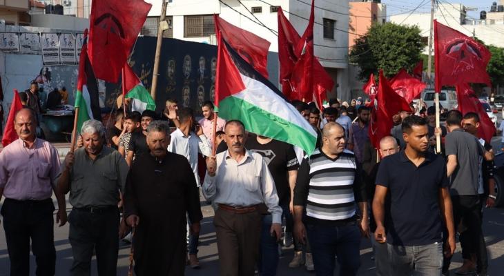 وقفة في غزّة دعمًا دعمًا لانتفاضة شعبنا في الضفة الغربية والقدس