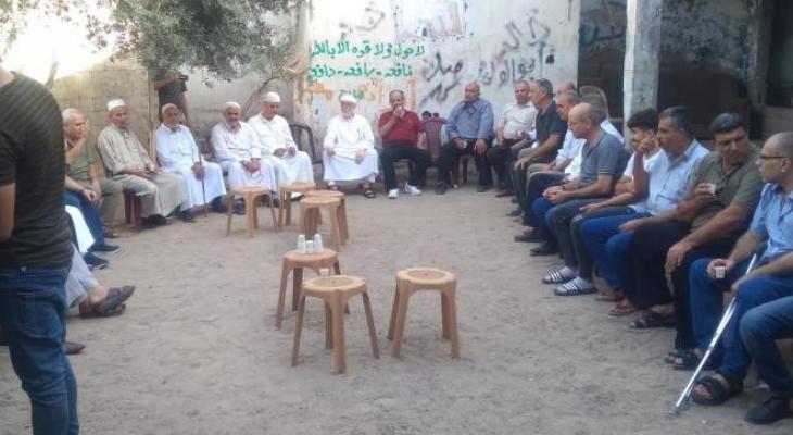 غزة لجنة بالجهاد الإسلامي ترعى صلحاً عشائرياً.jpg