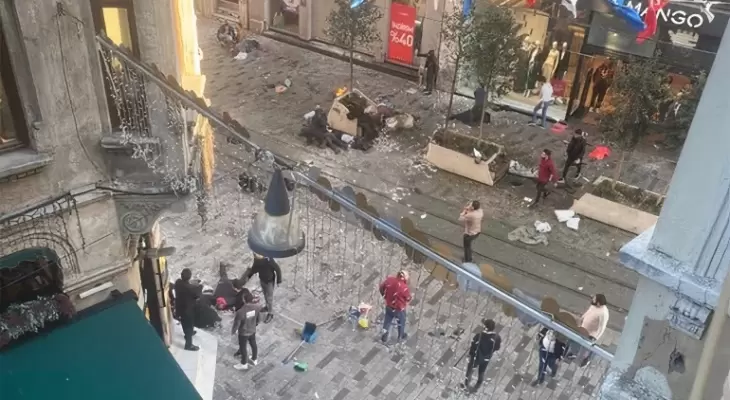 انفجار تقسيم وسط اسطنبول التركية