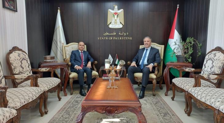 عساف يستقبل سفير مصر لدى فلسطين في رام الله