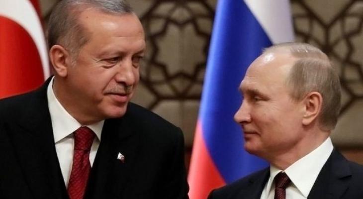 بوتين يناقش مستجدات الوضع في أوكرانيا مع أردوغان