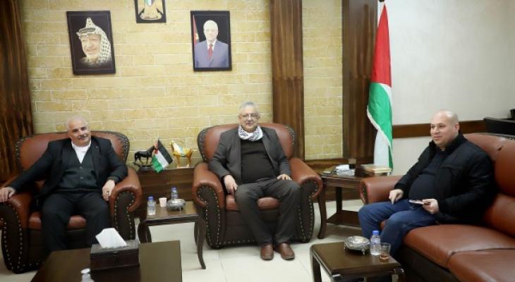 المحافظ أبو بكر يستقبل المدير الجديد لمديرية المخابرات بطولكرم