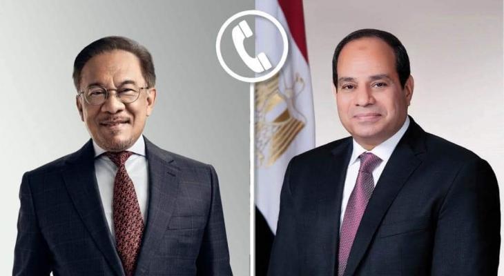 السيسي يبحث في اتصال مرئي سبل التعاون المشترك بين مصر وماليزيا 