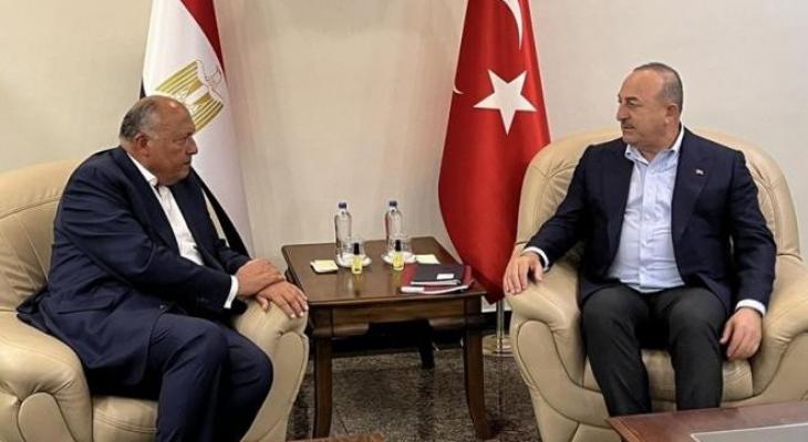وزير الخارجية التركي يستقبل نظيره المصري
