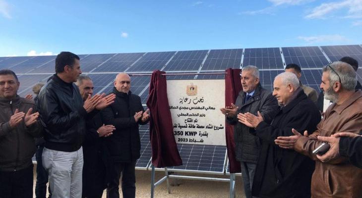 افتتاح مشاريع تطويرية في محافظة جنين