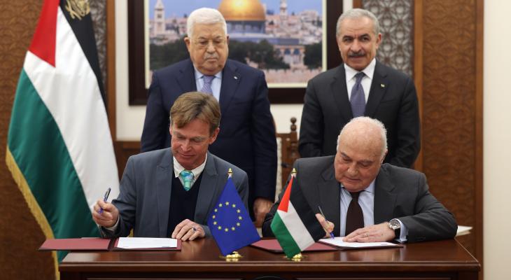 دعم مالي من الاتحاد الأوروبي لفلسطين