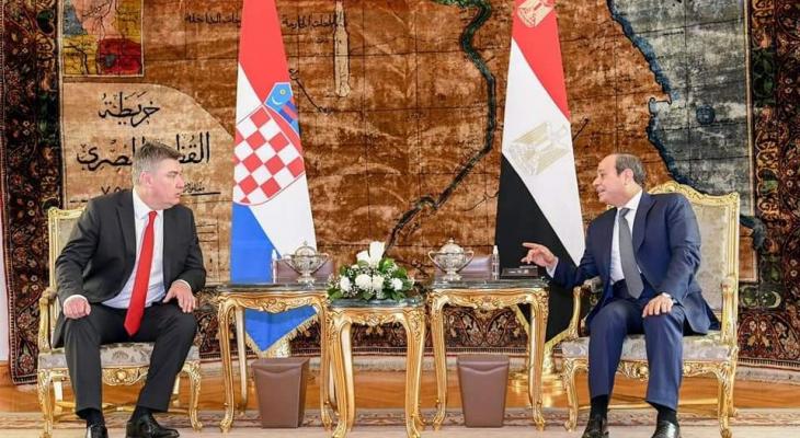 استقبال رسمي.. رئيس جمهورية كرواتيا في مصر لبحث سبل التعاون بين البلدين
