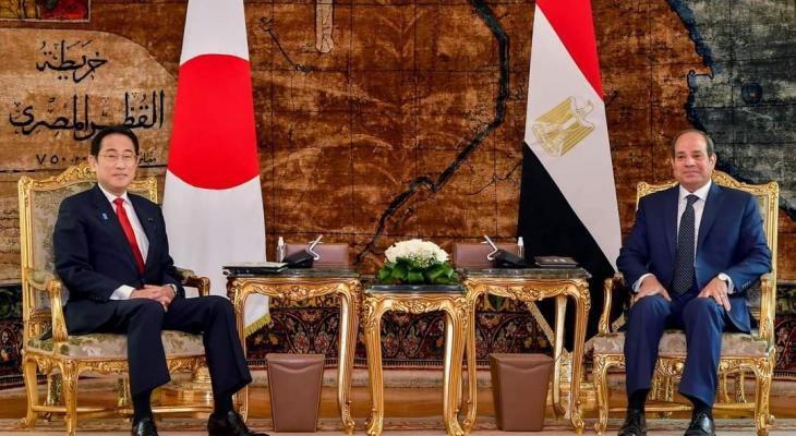 السيسي يستقبل رئيس وزراء اليابان لبحث سبل التعاون بين البلدين