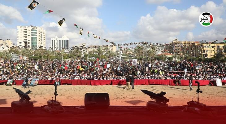 مهرجان وطني في غزّة لتأبين شهداء معركة الأيام الخمسة