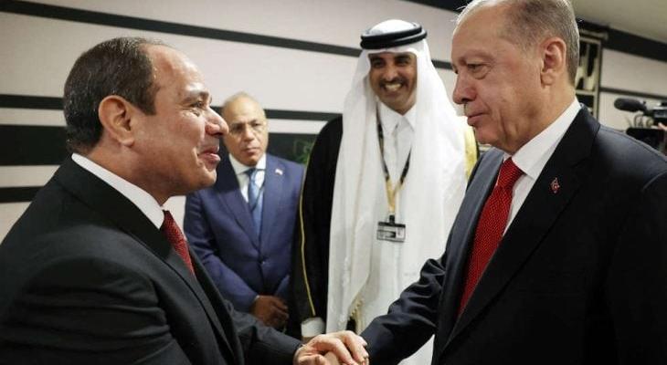 السيسي وأردوغان يتفقان على البدء الفوري في رفع مستوى العلاقات الدبلوماسية