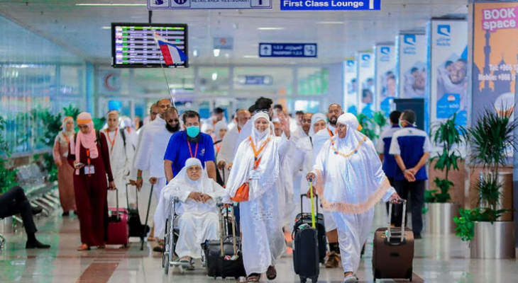 مغادرة الحجاج عبر مطار الملك عبد العزيز الدولي
