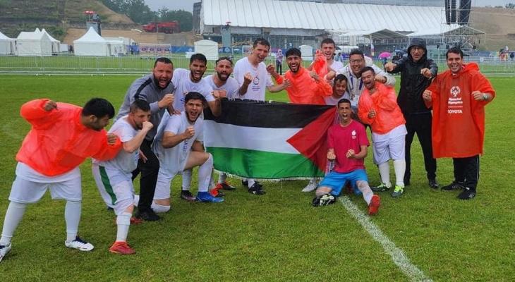 منتخب فلسطين لكرة القدم يحقق الذهبية في الأولمبياد الخاص العالمية