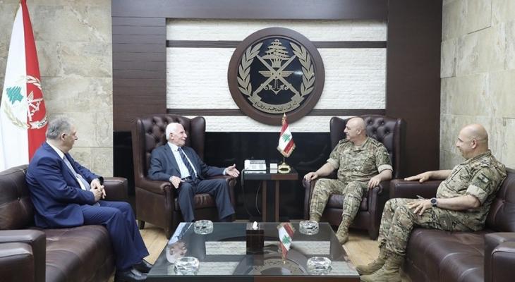 تفاصيل لقاء عزام الأحمد مع قائد الجيش اللبناني في بيروت
