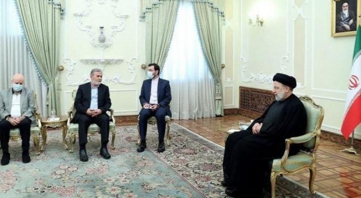 النخالة يلتقي الرئيس الإيراني في طهران.jpg
