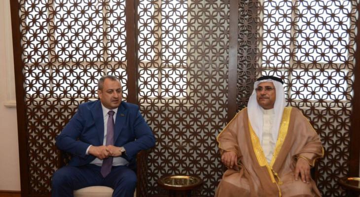 رئيس البرلمان العربي يستقبل النائب الأول للمجلس الوطني الأذربيجاني