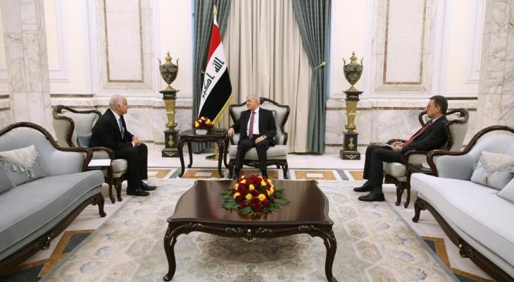 السفير عقل يلتقي مع رئيس العراق لبحث آخر المستجدات