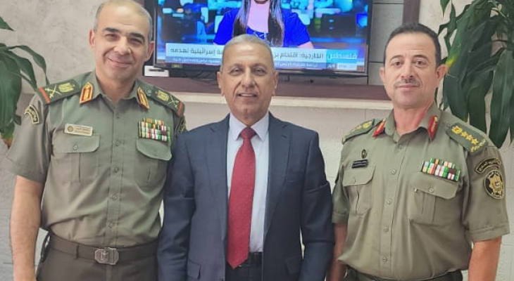 المركز الفلسطيني للبحوث يستقبل قيادة هيئة التدريب العسكري