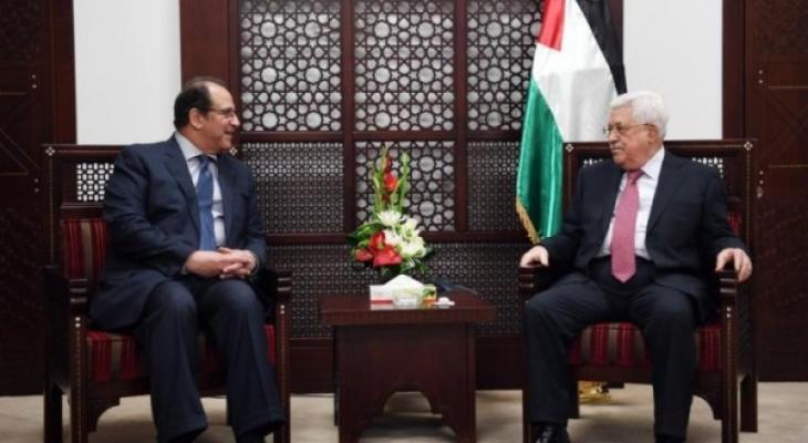 الرئيس عباس يلتقي بمدير المخابرات المصرية