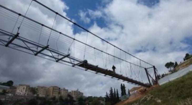 الاحتلال يعلن افتتاح أطول جسر معلق فوق أراضي سلوان