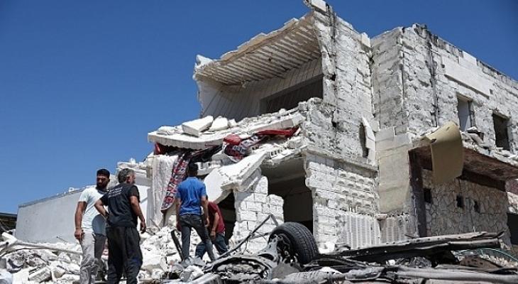قصف روسي لسوريا