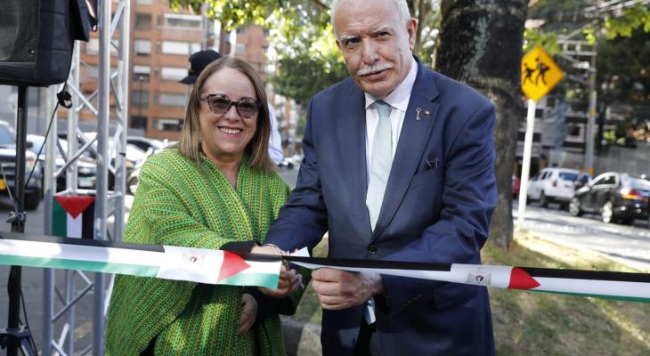 افتتاح شارع دولة فلسطين في العاصمة الكولومبية بوغوتا