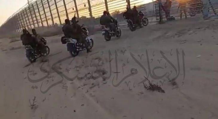 "كتائب القسام" تنشر مشاهد حية لتفجير واجتياز السياج الزائل شرق خان يونس
