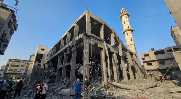  تدمير3 مساجد في غزة منذ الصباح AtAWf