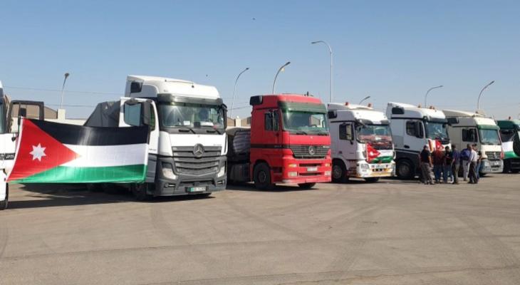 الأردن يعلن استعداده إرسال 500 شاحنة مساعدات يوميا إلى غزة GcXey