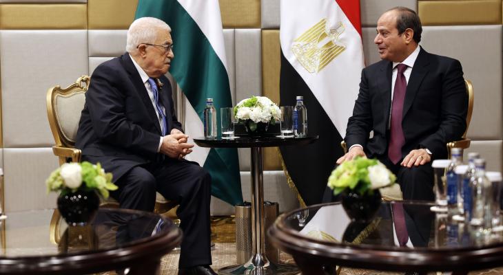 الرئيس عباس والسيسي.