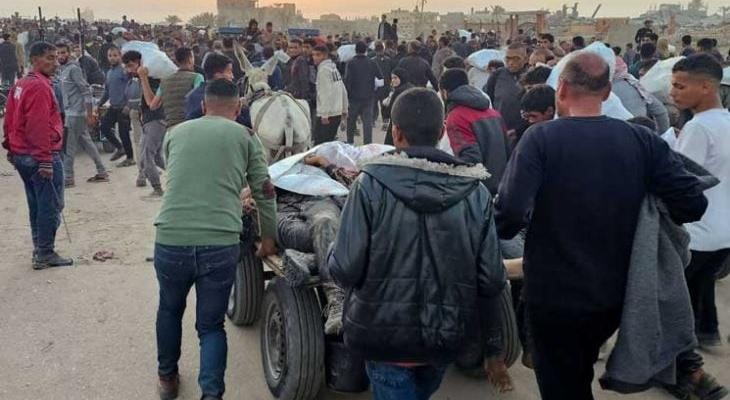 شهداء مركز توزيع المساعدات الأمريكية في غزة