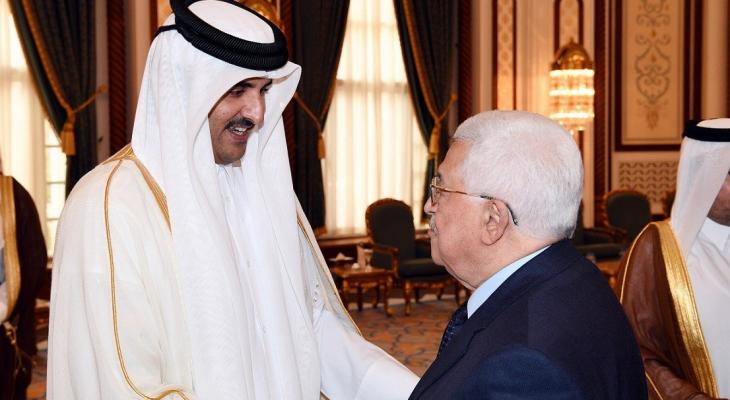 عباس وأمير قطر