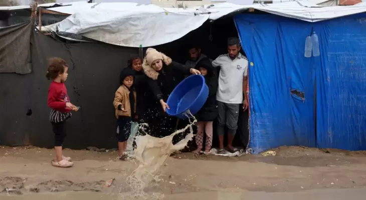 غرق خيام غزة