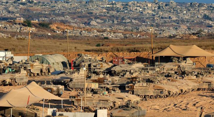 الجيش في مناطق الخط الأصفر