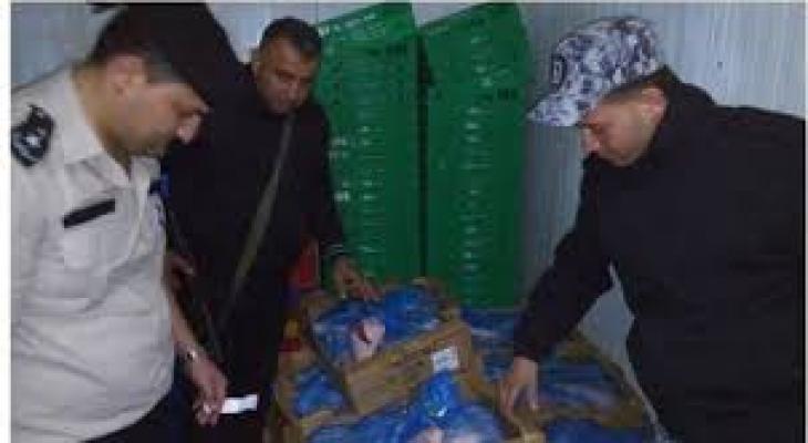 جنين: ضبط 200 كيلو أجنحة دجاج فاسدة
