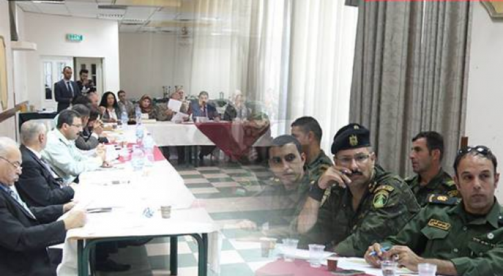 بالصور: جلسة تناقش تطوير منظومة قوى الأمن بالضفة في ظل غياب دور المجلس التشريعي
