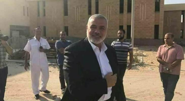 وفد حماس برئاسة "هنية" يصل غزة عقب انتهاء لقاءاته مع المسؤولين المصريين