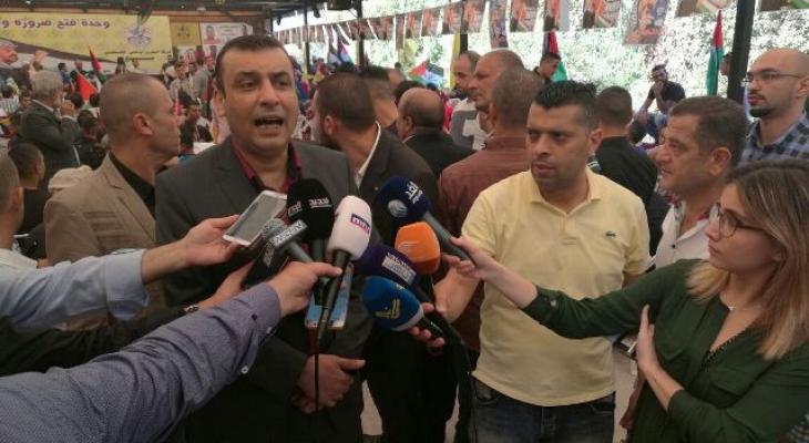 بالصور| اللينو: لن نسمح بإقصاء الفتحاويين الأصليين عن المؤتمر السابع لحركة 