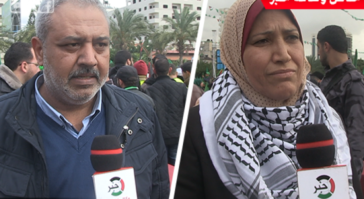 بالفيديو: وكالة "خبر" ترصد مشاركة قيادات فتح بمهرجان انطلاقة "حماس"