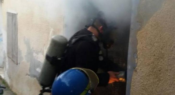 حريق في مخزن ومنزل بجنين والدفاع المدني يسيطر عليه