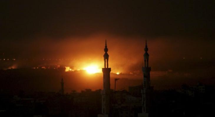 بالفيديو: الطيران الحربي الإسرائيلي يقصف مواقع عسكرية للمقاومة بغزة