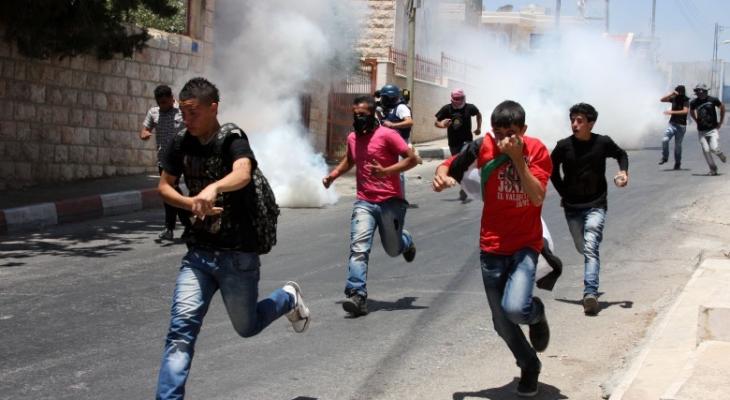 إصابة شرطي وصحفيان خلال مواجهات مع الاحتلال في تقوع ببيت لحم.jpg