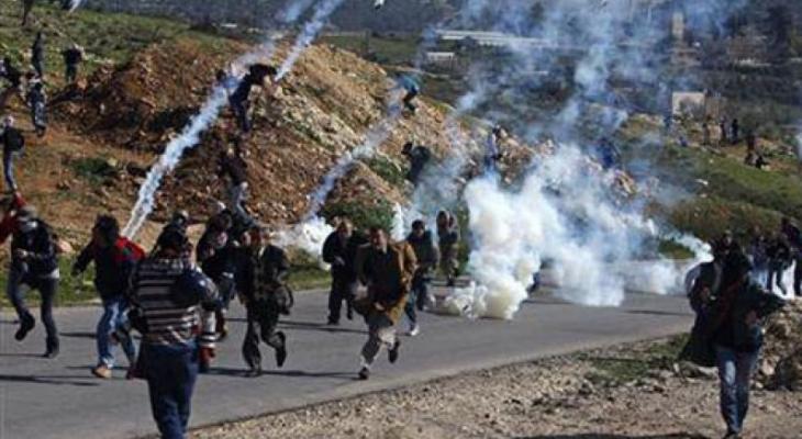 قوات الاحتلال تفض مسيرة تضامن مع الأسرى في بيت لحم