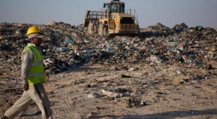 إضراب جزئي في مكب زهرة الفنجان بجنين