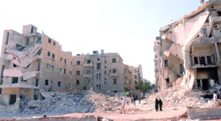 حلب السورية المدمرة