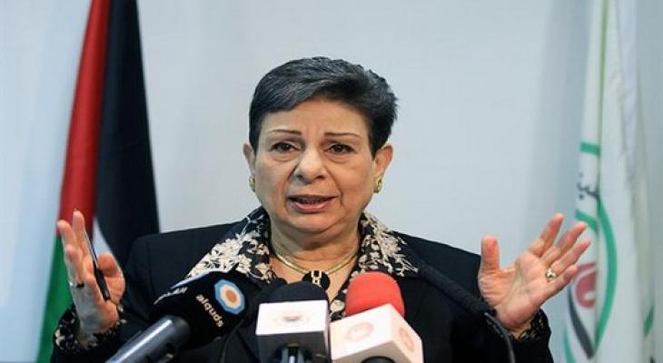 عشراوي: الاحتلال يستغل نتائج الإدارة الأميركية الجديدة لتمرير جرائمه الاستيطانية