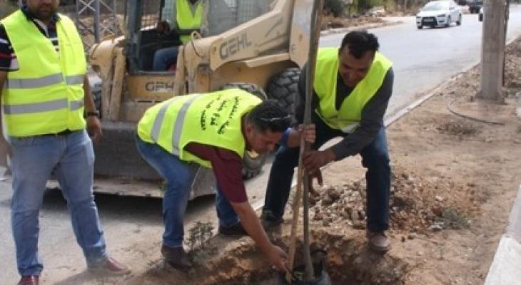 بالصور: حملة عمل تطوعي لتنظيف شارع الناصرة في جنين