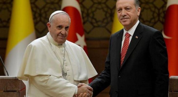 "القدس" على رأس أجندة أردوغان بزيارته للفاتيكان