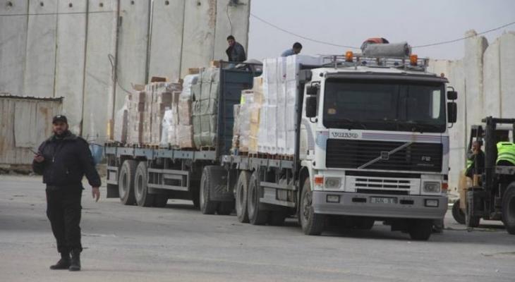 فتوح: بدء دخول شاحنات البضائع إلى غزة عبر معبر كرم أبو سالم