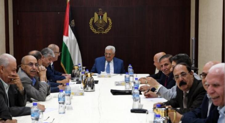 الرئيس عباس يترأس الاجتماع الأول للجنة التنفيذية الجديدة.jpg